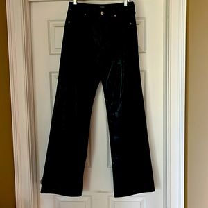 Citizens of Humanity: 100% leather wide leg trouser pants.